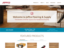 Tablet Screenshot of jeffcoflooring.com